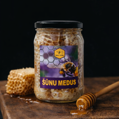 Šūnu medus burciņā
