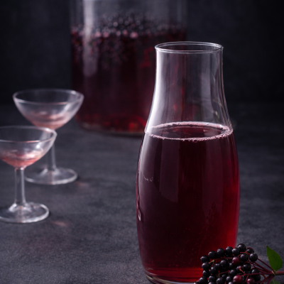 Sīrups no melnā plūškoka ogām